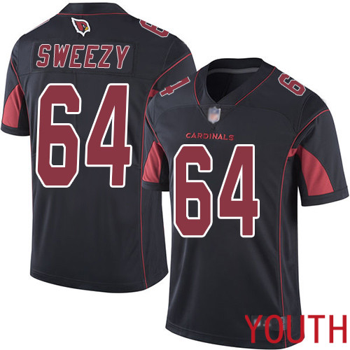 Arizona Cardinals Limited Black Youth J.R. Sweezy Jersey NFL Football #64 Rush Vapor Untouchable->arizona cardinals->NFL Jersey